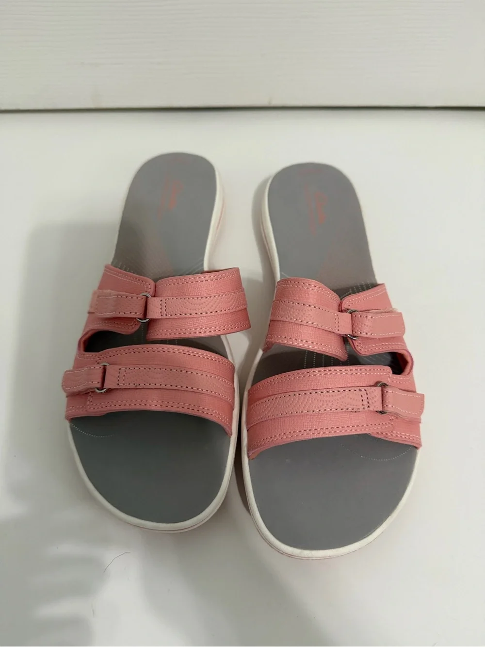 Clark’s pink cloud steppers sandals new women’s size 11 comfort‎ slip on summer